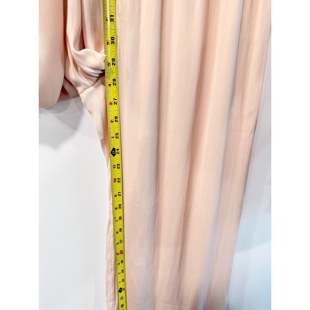 Free People Intimately Satin Pajama Set Sugar Pink Red Piping XS NEW - Picture 14 of 14